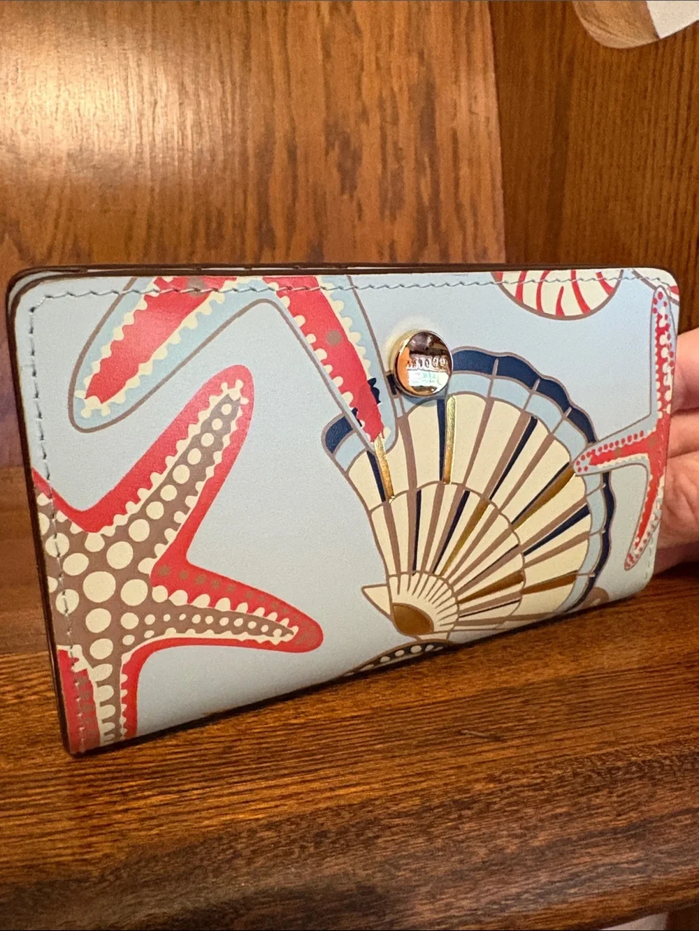 NWT-Radley London-Picton Place-Medium Bifold Wallet-Seashell Pattern-$108